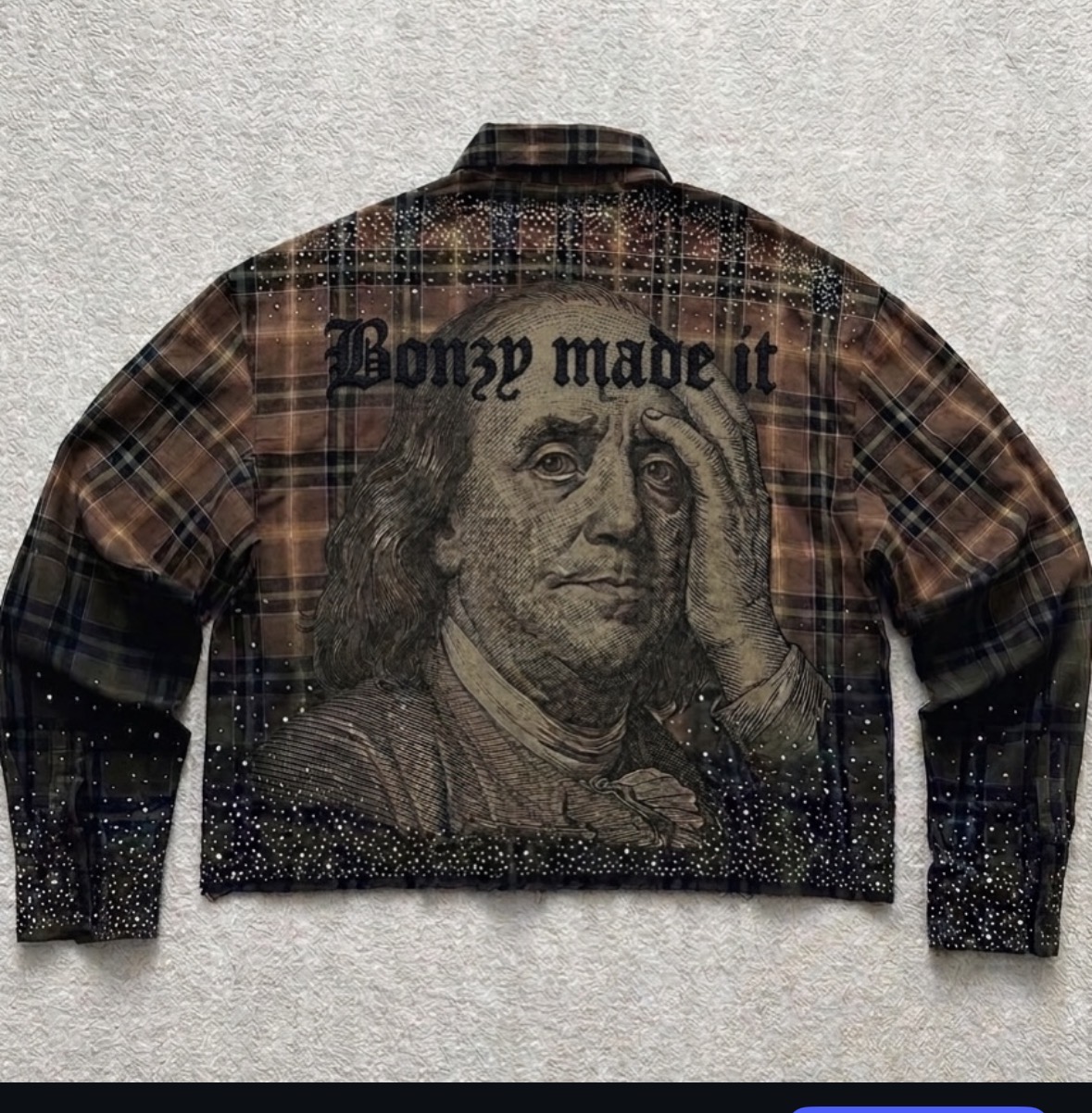 Bonzy Rhinestone Flannel